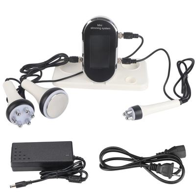 40KHz Cavitation Machine 3 Heads Skin Rejuvenation RF Body Slimming Beauty Instrument 100‑240VUS