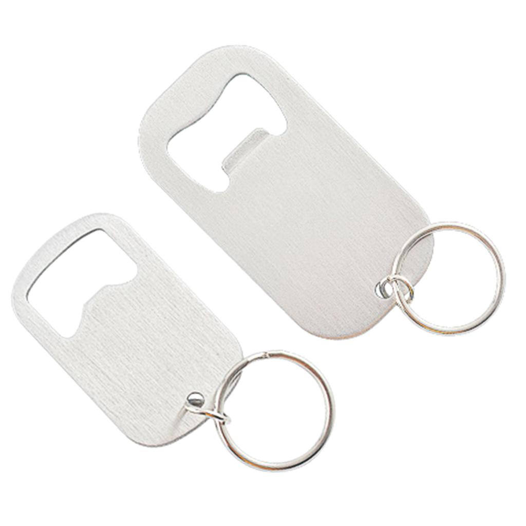 2 Stück Flachflaschenöffner Getränkeflaschenöffner Schlüsselanhänger Edelstahl Flaschenöffner Schlüsselanhänger für Camping Partys
