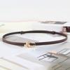 Women Dress Belt Imitation Leather Versatile Solid Color Design Waistband Dresses Shirts Tops Waist Belt Clothing Accessory