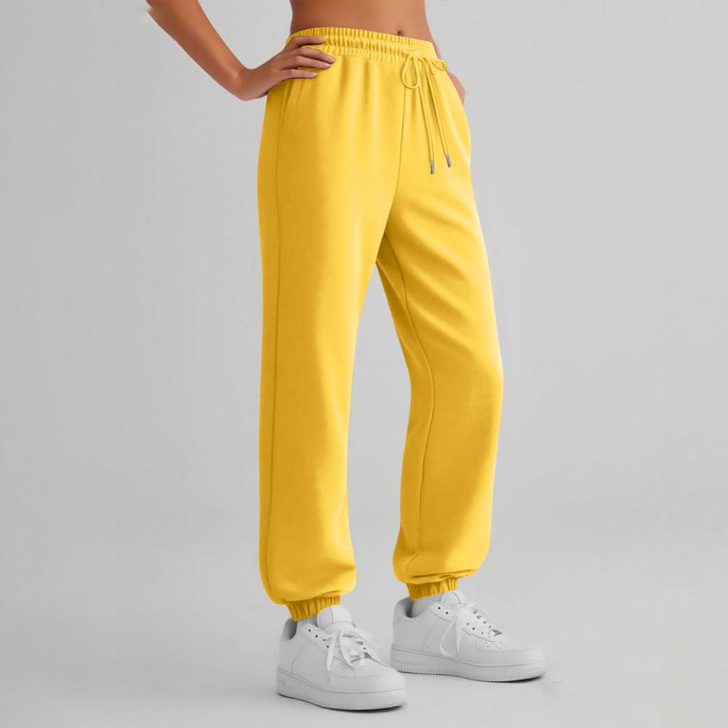Womens Sweatpants With Pockets Solid Color