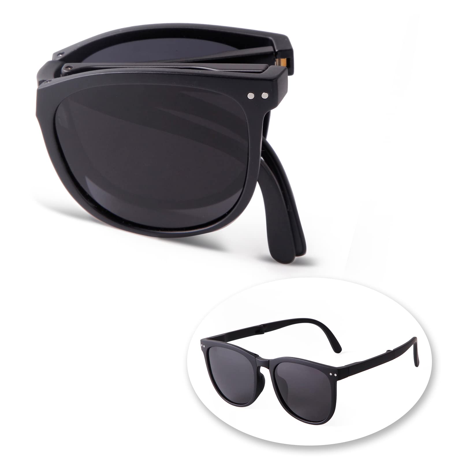 

Складные поляризационные УФ-очки с эффектом стройности для спорта, мотоциклов, вождения, походов, активного отдыха, гольфа, путешествий. Стильные [Ade Woo] Солнцезащитные очки, Линзы, Ультралегкие, чёрный