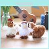 Cute Fluffy Bubble Blowing Chicken Plush Toy Keychain Bag Charm Pp Cotton Filled