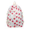 Schoolbag Schoolbag for Girls, Junior High School Students, Primary School Students, Large-capacity Korean Campus, Strawberry Printing