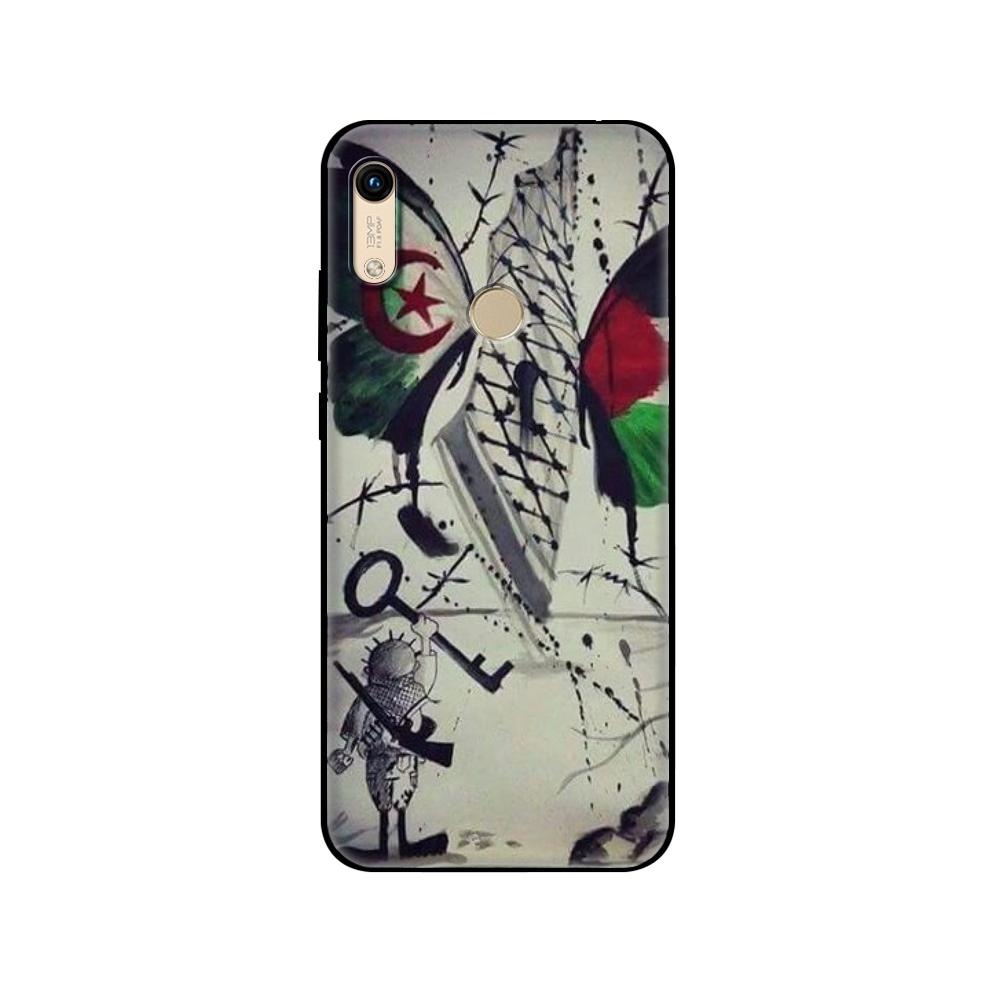 Black Tpu Case For Huawei Honor 8a Prime 8s Prime 9 Lite Honor 9A 9C 9X Premium 9x Pro 9S Case Cover Algeria Flag