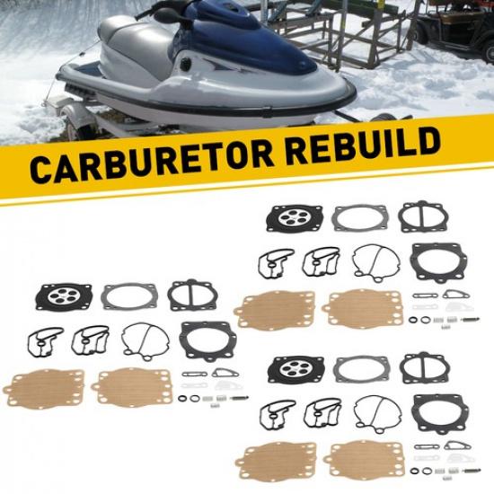 

For Polaris SL SLX SLTX 1050 Triple 3 Carb Carburetor Rebiuld Rebuild Kit