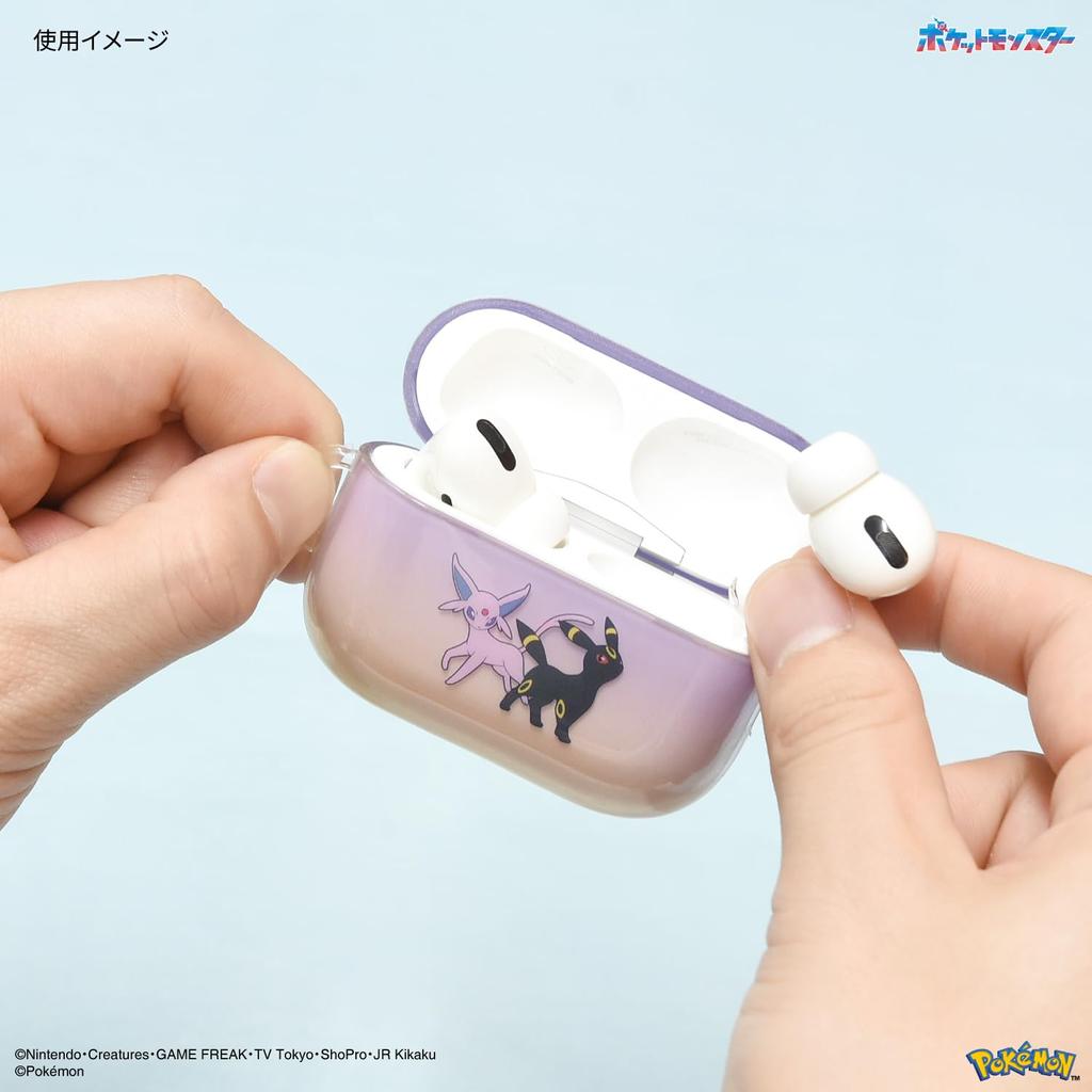 Gourmandies Pokemon AirPods Pro (2nd generation)/AirPods Pro Compatible Soft Case Efi & Blackie POKE-910A