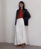 38 Come On Common Shirring Tiered Banding Skirts (White) - Long Length