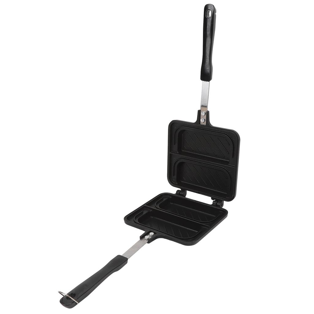 Sandwich Maker Nonstick Sandwich Baking Pan Breakfast Frying Skillet Griddle with Handle for Home