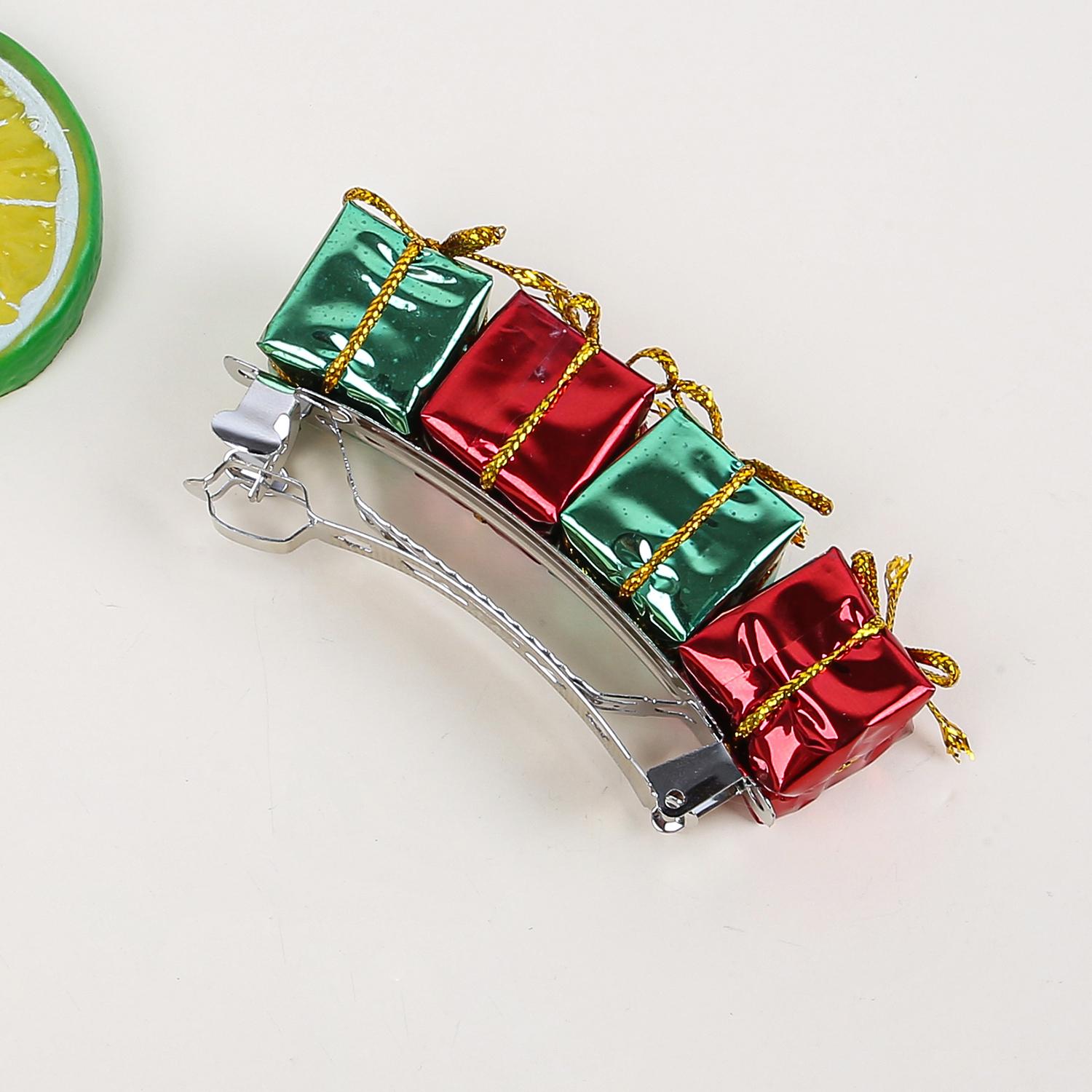 

1PC Gift Square Shaped Hair Clips Headwear Classic Hairpins Christmas Hair Clip Barrettes For Girls Women Hair Accessories