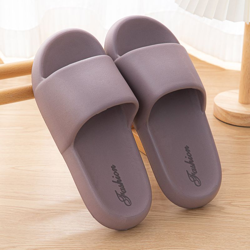 Beach Slides Slippers Sandals Soft Lightweight Non-Slip Summer Home Bathroom Quiet Ladies Slippers