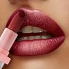 Batom metálico com glitter, maquiagem labial duradoura, à prova d'água e que não desbota, acabamento perolado brilhante, perfeito para looks diários e festivos para festivais de música