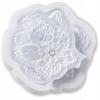 Crocs Jibbitz / Elegantes Weißes Blumenmuster 1 |Keine Größe| Elegantes Weißes Blumenmuster 1