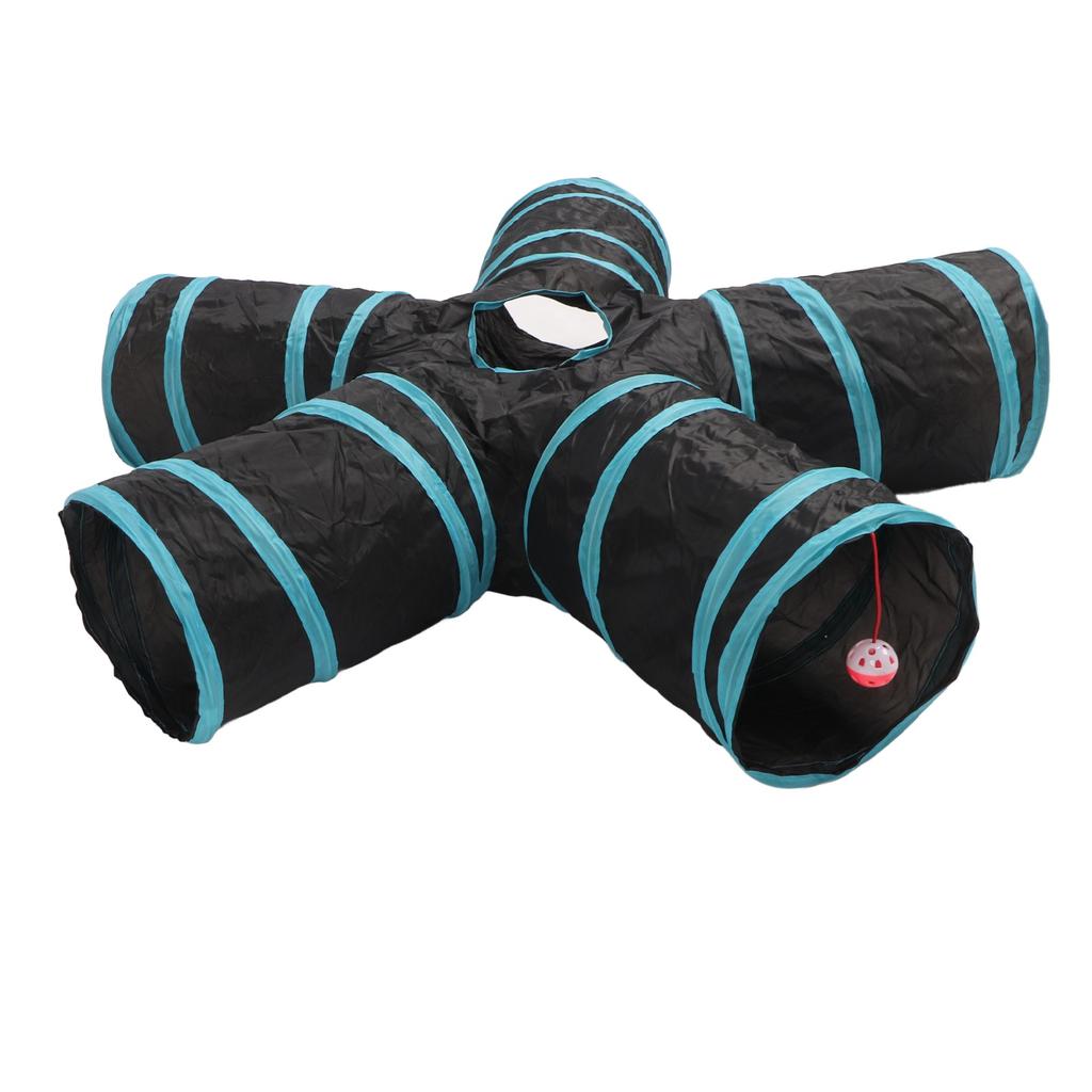 Zestaw Zabawek Tunel dla Kota Wielofunkcyjny Zabawny Interaktywny Dzwonek Piłka Pluszowa Myszka Zabawka Patyk Teaser