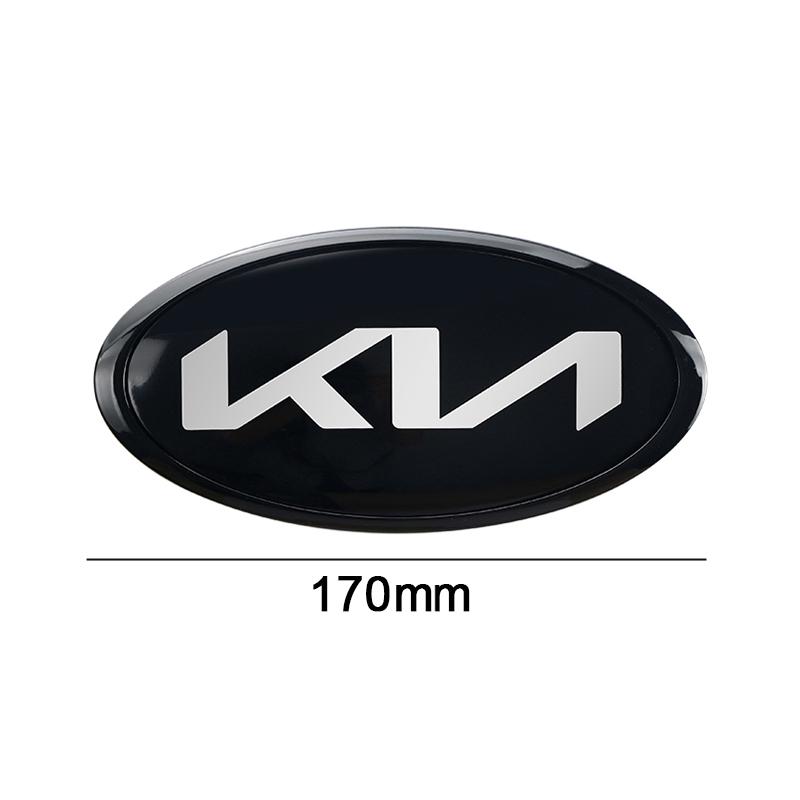 BBEF9 Car Front Hood Emblem Rear Trunk Badge Sticker For KIA Sportage Ceed Sorento Cerato Optima Picanto Rio Soul Car Accessories