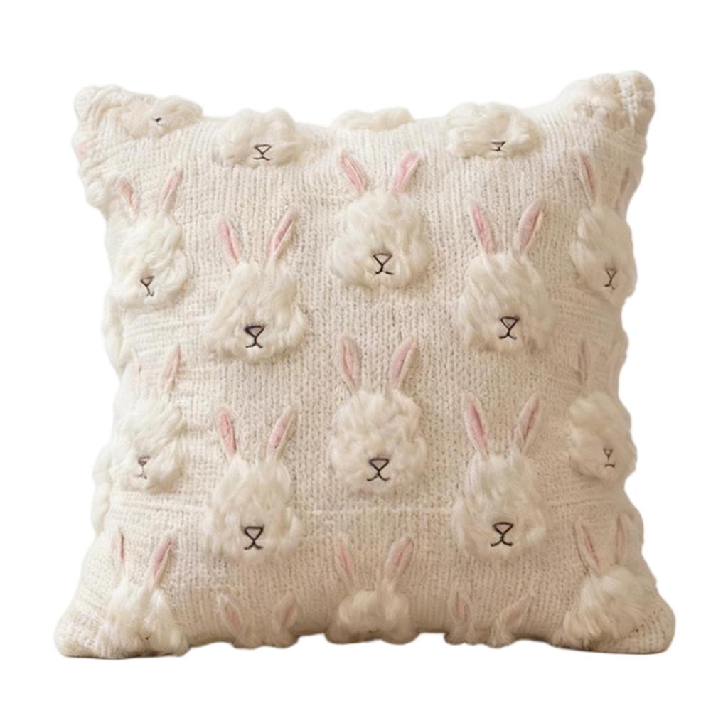 Stickerei KissenbezugBestickte Eier Pompon Spitze für Sofa Überwurf Kissenbezug Kissenbezug Heimdeko Ohne Füllung