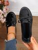 Damesko 2024 Loafers: Tofskjorte i stor størrelse, slip-on, fritidssko