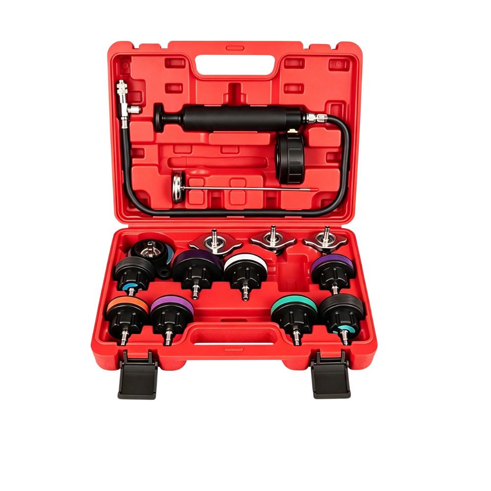14-Piece Radiator Pressure Tester Kit -