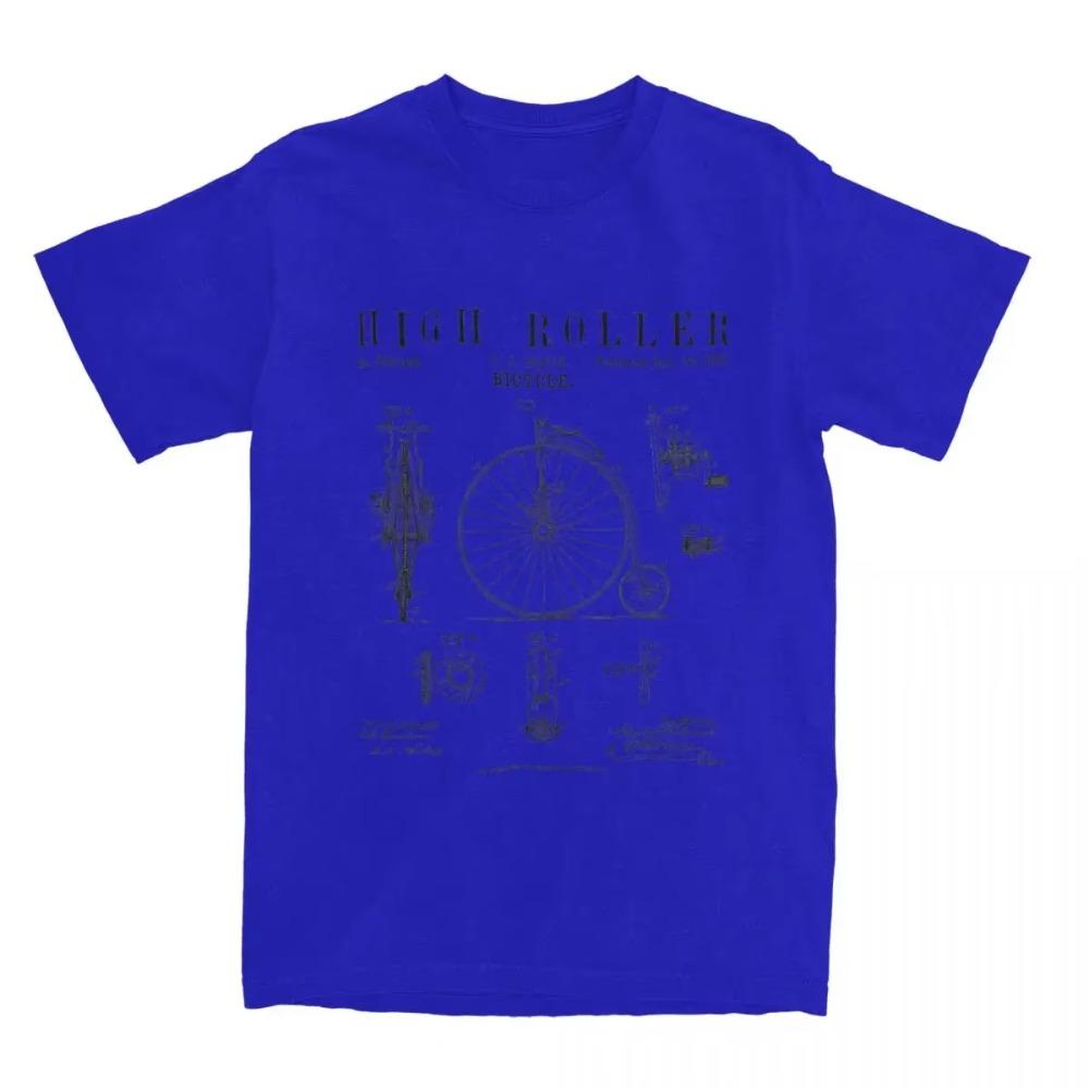 Vintage High Wheel Bicycle Drawing T Shirts Apparel for Men Women  Retro Bike Penny Farthing Tee Shirt Short Sleeve