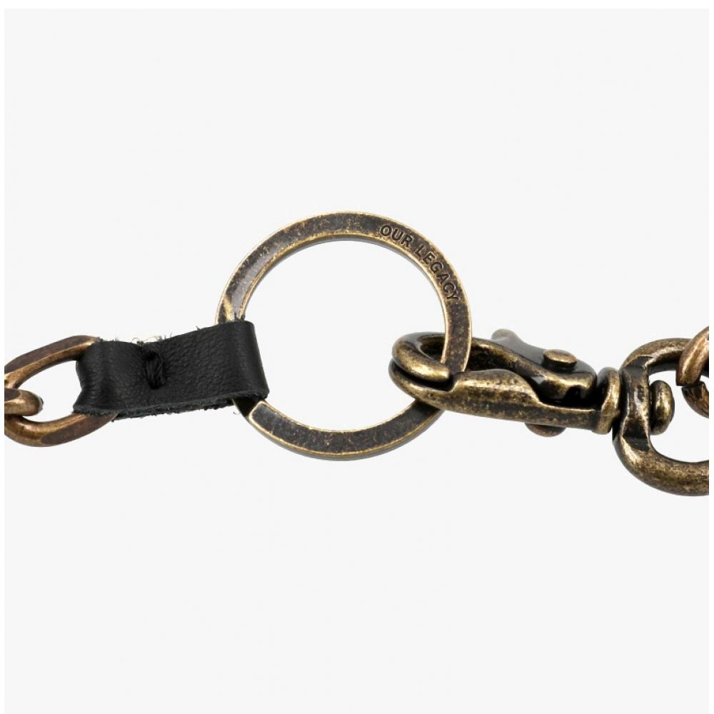 Aowlegacy Antique Brass Keychain Necklace A2258lab