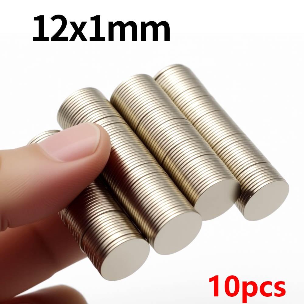 12x1mm Super Strong Neodymium Magnet N35 NdfeB Permanent Magnetic imanes Round Powerful Magnets Refrigerator Magnet