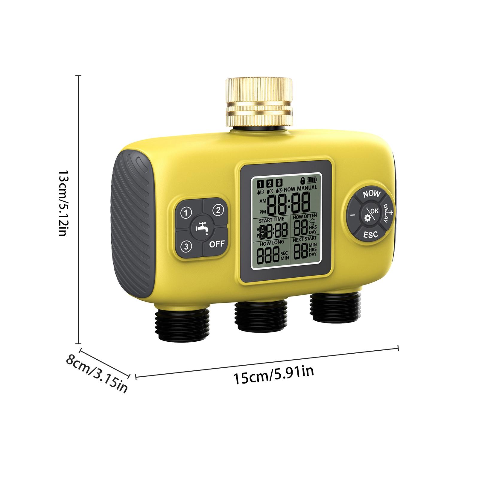 

Таймер полива Ирригационная система с 3 выходами для сада Программируемые автоматические таймеры