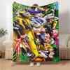 Dragon Ball Jungle Adventure Flannel Blanket Super Soft Warm Cozy Blanket for Sofa Bed Office Travel All‑Season Home Decor Gift