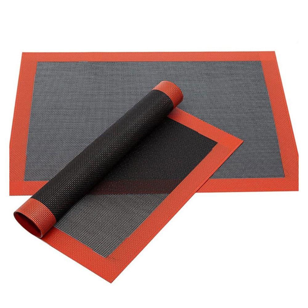1/2Pcs Heat-resistant Perforated Silicone Baking Mat Rolling Dough Mat for Cookie /Bread/ Macaroon
