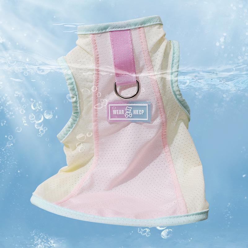 Summer Cool Vest for Small Pets - Sunscreen Protection for Bichon, Teddy, Pomeranian, Cats, and Dogs