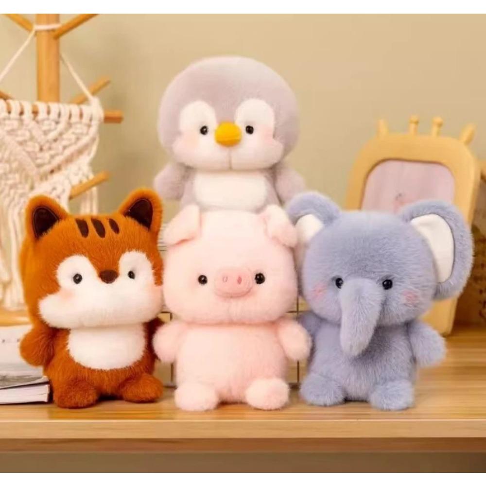 Neue Kawaii Weiche Tier Serie Plüschpuppe Kissen Elefant Schwein Hund Schaf Maus Affe Niedliches Plüschtier Geschenk für Jungen und Mädchen