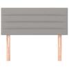 Vidaxl Bed Headboard, Light Grey, 90X5X78/88 Cm, Fabric