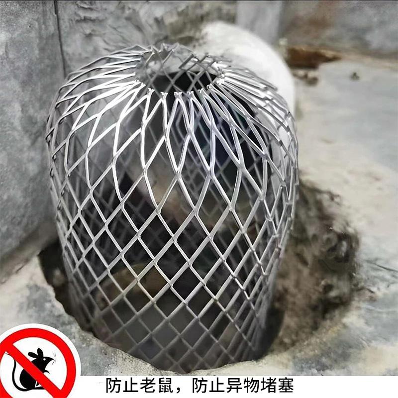 Gutter Drainage Leaf Filter Durable Anti-Clog Roof Pipe Strainer Reusable Floor Drain Guard for Residential Yard Use