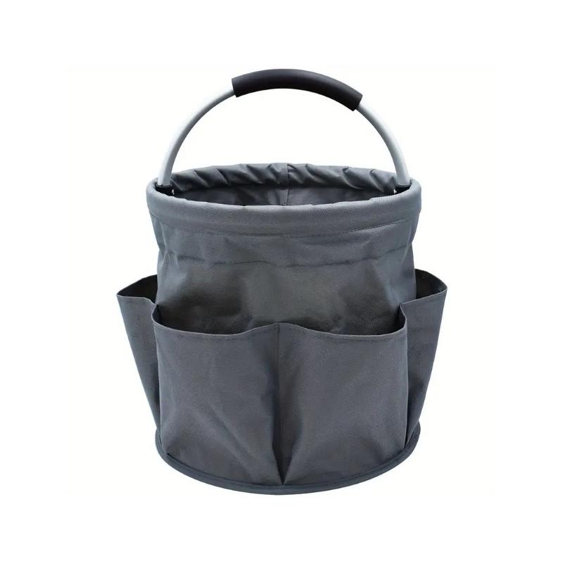 17L Large Storage Organiser Bag Folding Basket Picnic Tote Outdoor Cleaning Caddy With Handle Tool Bag Cleaning Supplies