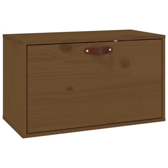 VidaXL Armoire murale Marron miel 60x30x35 cm Bois de pin massif 818353