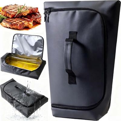 Leakproof Insulated Brisket Resting Blanket Zippered Insulated Meat Resting Bag for Brisket Turkey Steaks Pork Shoulder
