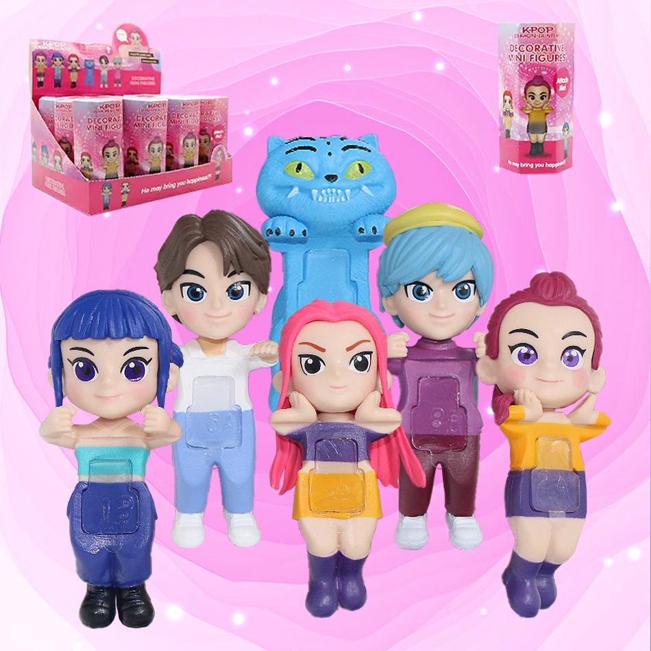 Figure Cacciatori di Demoni Versione Q Figure Huntrix Figura Kpop Cacciatori di Demoni Giocattolo Derpys Tigre Rumi Ornamento Brainrot Italiano