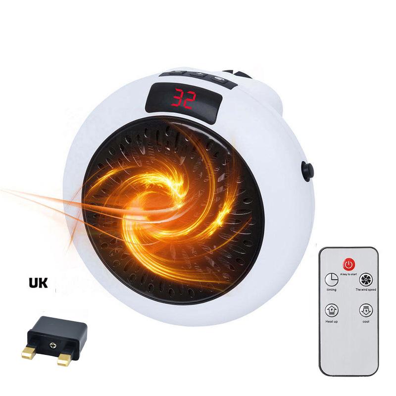 Xiaomi Remote Wall Outlet Electric Heater Fast Space Heating Fan Mini Electric Space Heater For Home Office Bathroom Indoor Use