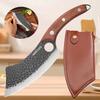 Stainless Steel Chef Knife Utility Knife Professional Vegetable Meat Cleaver Butcher Knife Fruit Knife Fish Knife Boning Knife w/Sheath Kitchen Tool