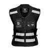 Motorradweste Reflektierende Weste Motorradjacke Bikerweste Moto Reflektierende Jacke Sicherheitsweste Warnung Grün Gelb Schwarz