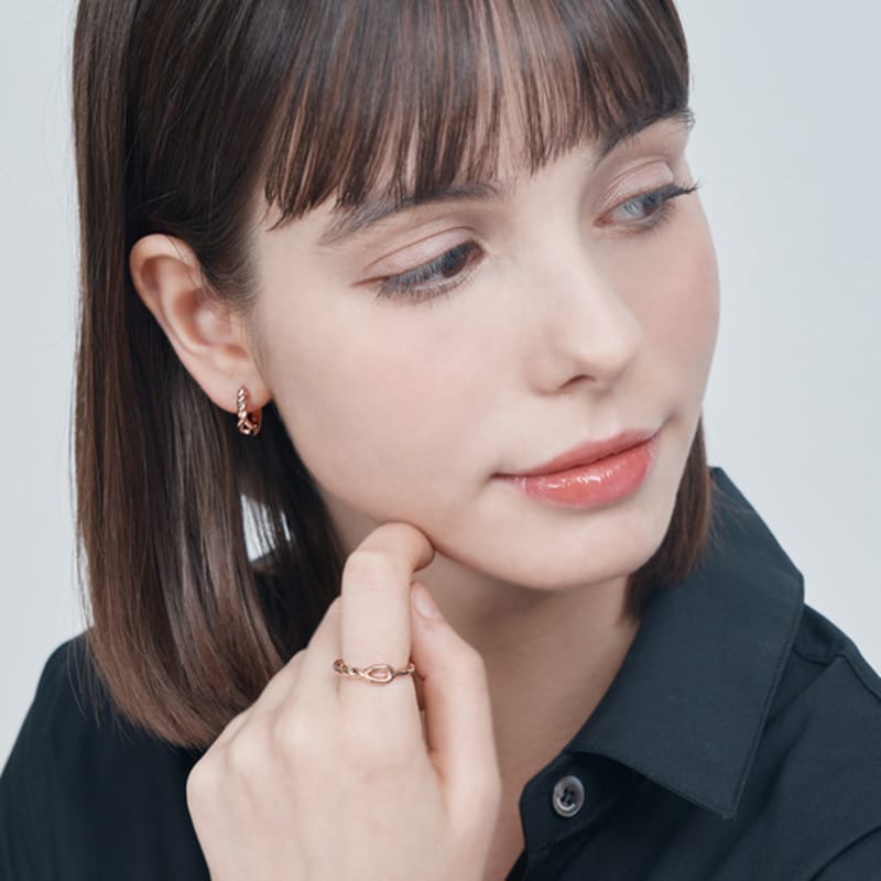 ELLE Jewelry Ella Twist Open Ring ELBRWR138