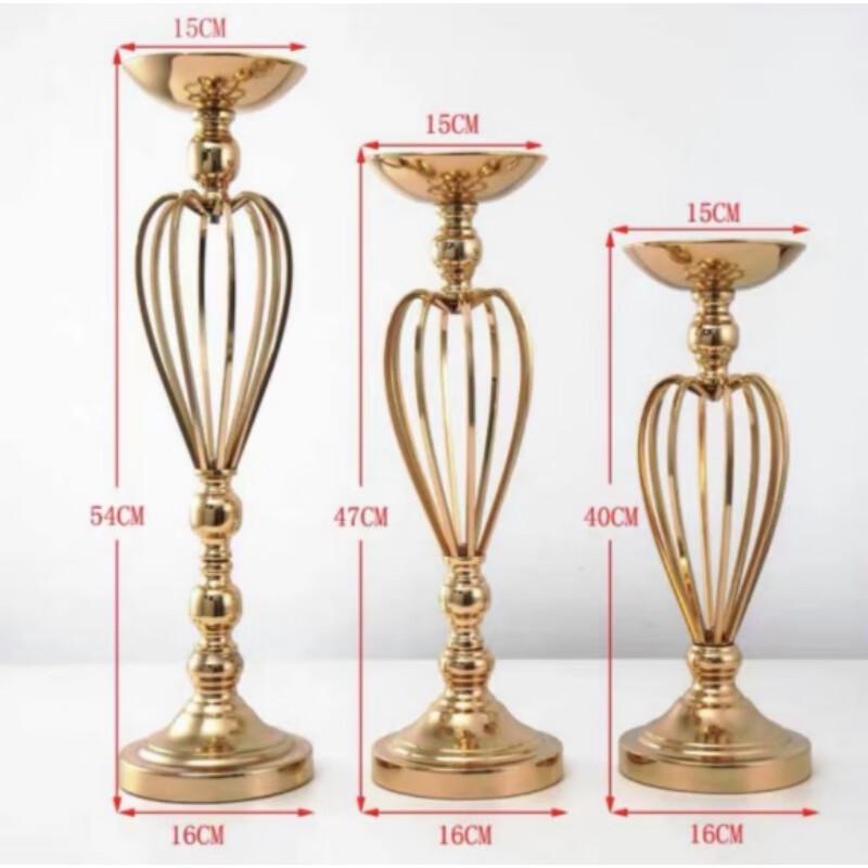 Loverspin Gold Heart Wrought Iron Flower Vase