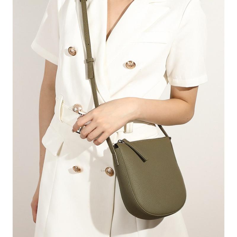 Genuine Leather Real Cowhide Women's Versatile Trendy Phe Bag Women Messenger Bag Small Shoulder Bags Crossbody Bags for Women