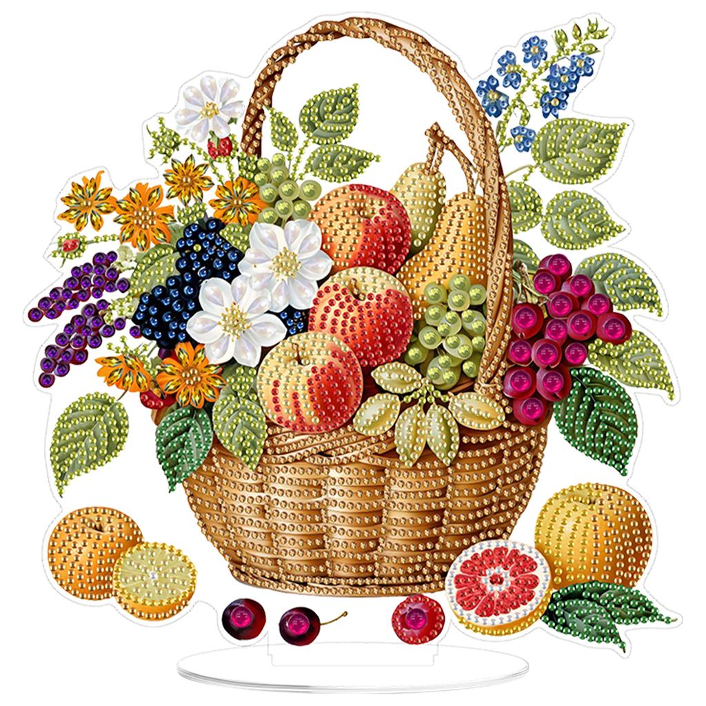 2D Flat DIY Animal Girl Acrylic 5D DIY Diamond Art Tabletop Decorations Special Shaped for Adults Home Office Decor Crafts Gift