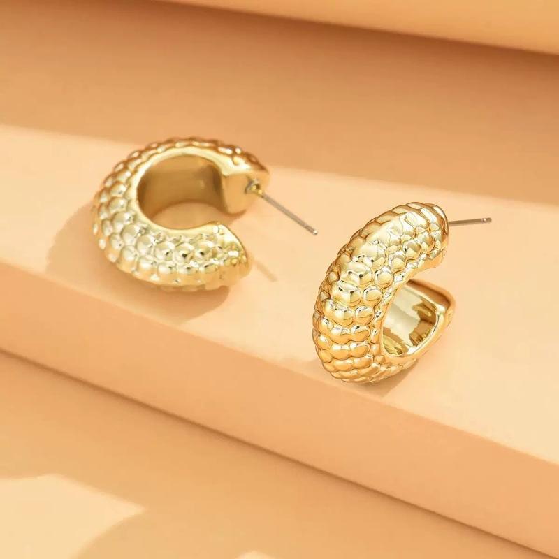 Hot-selling Explosion Exaggerated Personality Water Drop Earrings Women's European and American Fashion Shell Design Trendy Earrings