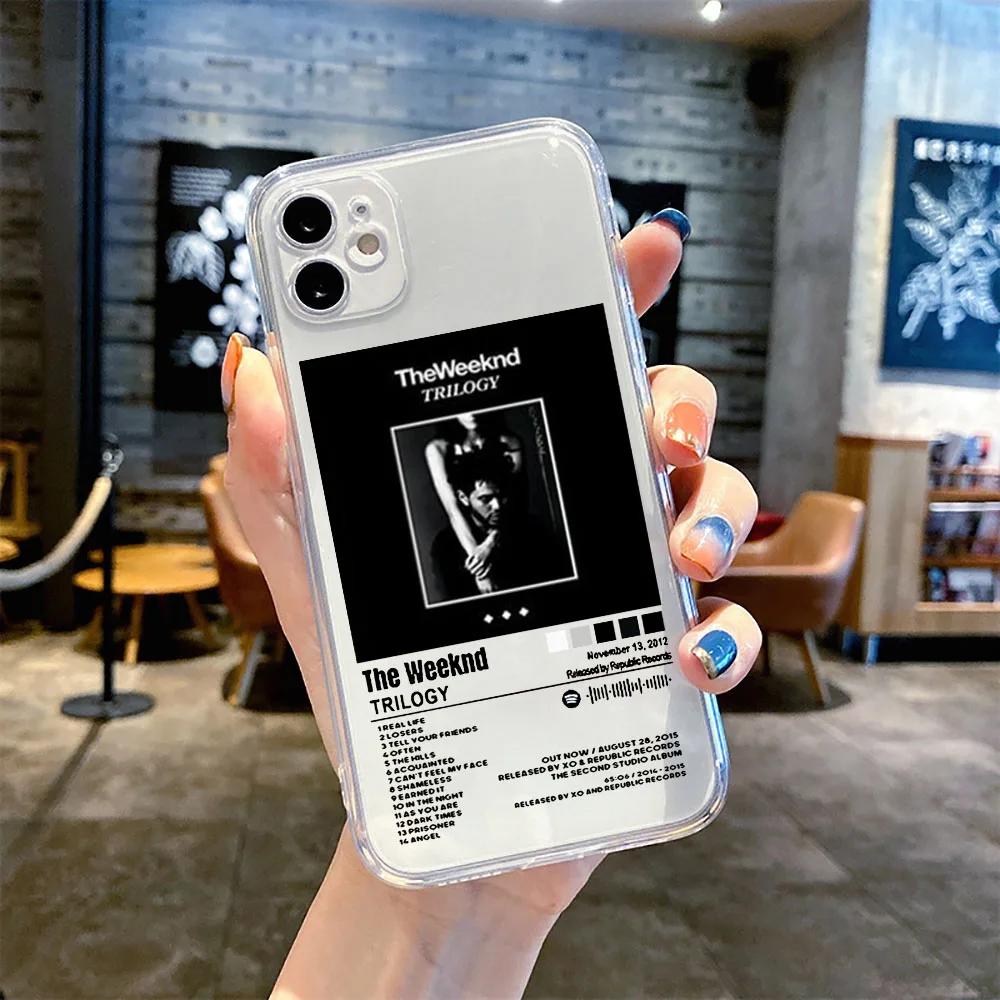 The Weeknd Minimalist Poster Phone Case For iPhone 17 16 15 11 12 14 13 Pro Max Mini X XS XR 7 Plus SE 16E Air Transparent Cover