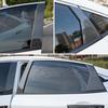 6X Carbon Pillar Fiber Post Door Trim Accessories For Honda Civic Sedan 16-21