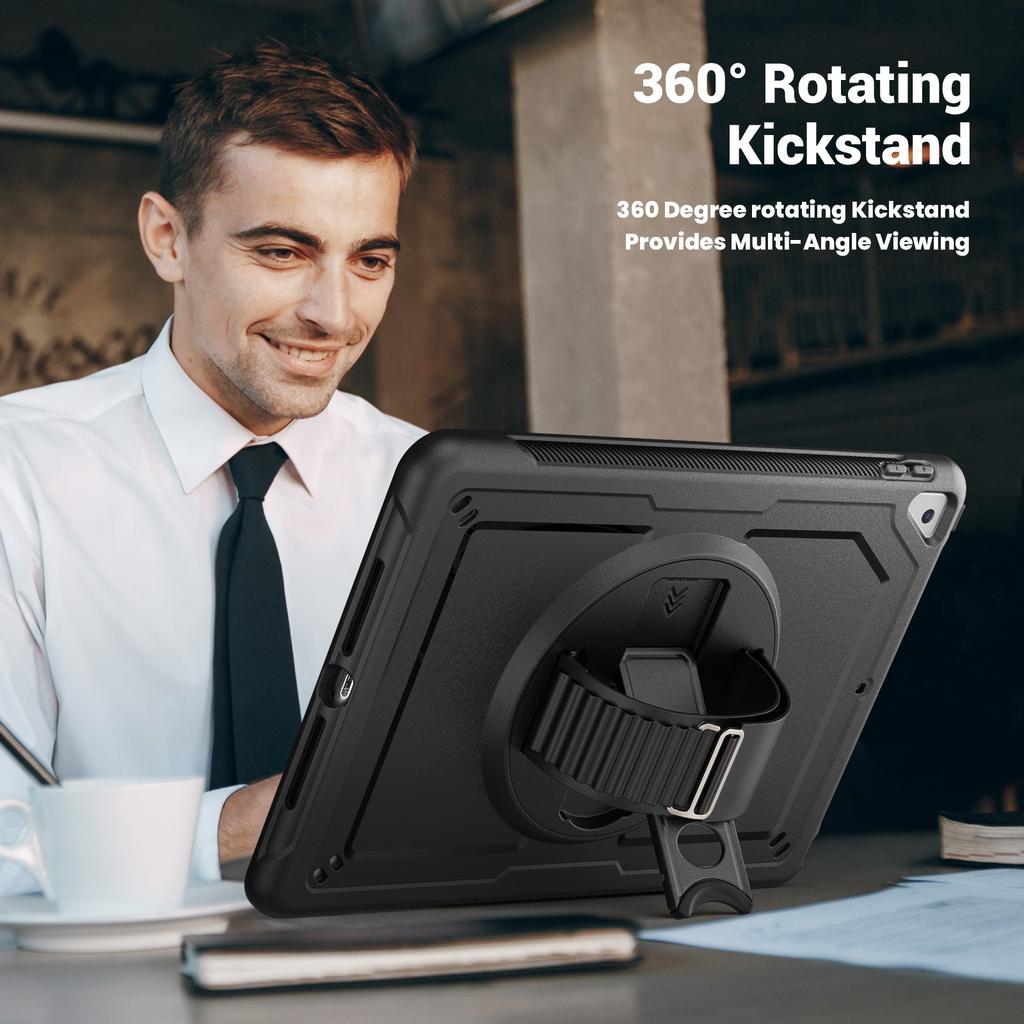 For iPad 10.2 (2019)/(2020)/(2021)/iPad Pro 10.5-inch (2017)/iPad Air 10.5 inch (2019) Case Hand Strap Tablet Cover