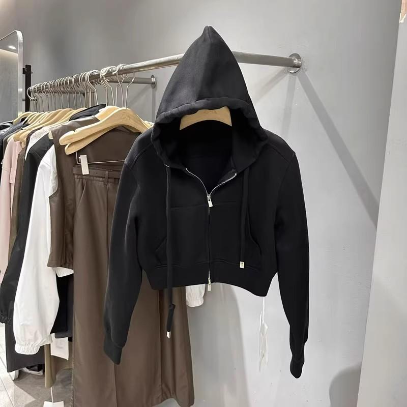 Cardigan Sweater Women's Autumn and Winter Korean Version Short Hooded Korean T-shirt Women's Coat Trendy Ins Women's Top Women's