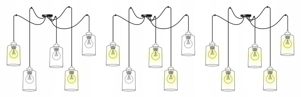MODERN CEILING HANGING LAMP BLACK LED LAMP