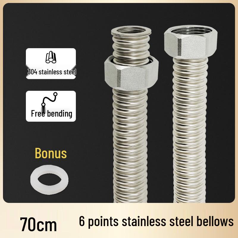 Stainless Steel Explosion-Proof Corrugated Water Inlet Hose for Heaters and Toilets