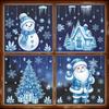 PVC Electrostatic Christmas Wall Sticker Christmas Static Window Stickers  Home Decoration